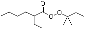 structure of CAS# 686-31-7, tert-Amyl peroxy-2-ethylhexanoate;tert-Pentyl 2-ethylperoxyhexanoate; 2-Ethylhexaneperoxoic acid 1,1-dimethylpropyl ester
