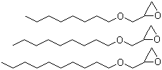 Octyl/decyl glycidyl ether molecular structure (CAS 68609-96-1)