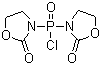 Bis(2-oxo-3-oxazolidinyl)phosphinic chloride molecular structure (CAS 68641-49-6)