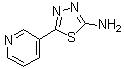 2-Amino-5-(pyridin-3-yl)-1,3,4-thiadiazole molecular structure (CAS 68787-52-0)