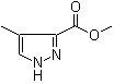 4-甲基吡唑-3-羧酸甲酯分子结构 (CAS 68809-58-5)