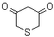 2H-噻喃-3,5(4H,6H)-二酮分子结构 (CAS 6881-49-8)