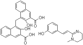 Oxantel pamoate molecular structure (CAS 68813-55-8)