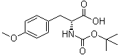 N-(tert-Butoxycarbonyl)-D-4-methoxyphenylalanine molecular structure (CAS 68856-96-2)