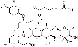 Spiramycin adipate molecular structure (CAS 68880-55-7)