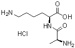 L-Alanyl-L-lysine monohydrochloride molecular structure (CAS 68973-27-3)