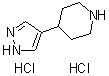 4-(1H-吡唑-4-基)哌啶二盐酸盐分子结构 (CAS 690261-96-2)