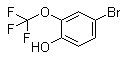 4-Bromo-2-(trifluoromethoxy)phenol molecular structure (CAS 690264-39-2)