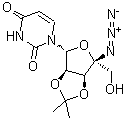 4'-C-Azido-2',3'-O-(1-methylethylidene)uridine molecular structure (CAS 690271-27-3)