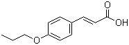 structure of CAS# 69033-81-4, 4-Propoxycinnamic acid;(2E)-3-(4-Propoxyphenyl)acrylic acid