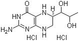 结构式 CAS# 69056-38-8, (6R)-5,6,7,8-四氢-L-生物喋呤二盐酸盐