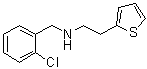 N-[(2-Chlorophenyl)methyl]-2-thiopheneethanamine molecular structure (CAS 69061-17-2)