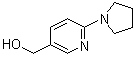 结构式 CAS# 690632-01-0, [6-(吡咯烷-1-基)吡啶-3-基]甲醇