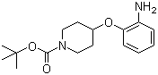 tert-Butyl 4-(2-aminophenoxy)tetrahydro-1(2H)pyridinecarboxylate molecular structure (CAS 690632-14-5)