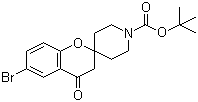 tert-Butyl 6-bromo-4-oxospiro[chroman-2,4'-piperidine]-1'-carboxylate molecular structure (CAS 690632-38-3)