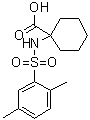 1-[[(2,5-Dimethylphenyl)sulfonyl]amino]cyclohexanecarboxylic acid molecular structure (CAS 690646-16-3)