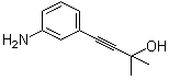 结构式 CAS# 69088-96-6, 4-(3-氨基苯基)-2-甲基-3-丁炔-2-醇