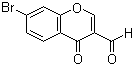 7-Bromo-4-oxo-4H-chromene-3-carbaldehyde molecular structure (CAS 69155-80-2)