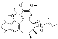 Tigloylgomisin P molecular structure (CAS 69176-51-8)