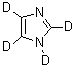 结构式 CAS# 6923-01-9, 四氘代咪唑