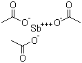 Antimony triacetate molecular structure (CAS 6923-52-0)