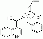 structure of CAS# 69257-04-1, N-Benzylcinchonidinium chloride;(8a,9R)-1-Benzyl-9-hydroxycinchonanium chloride
