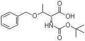 结构式 CAS# 69355-99-3, Boc-O-苄基-D-苏氨酸; N-叔丁氧羰基-O-苄基-D-苏氨酸