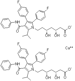 Atorvastatin impurity C molecular structure (CAS 693793-53-2)