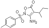 3-Amino-2-[(4-methylphenyl)sulfonyl]-4-(1-methylpropyl)-5(2H)-isoxazolone molecular structure (CAS 6940-73-4)