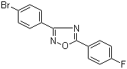 结构式 CAS# 694521-68-1, 3-(4-溴苯基)-5-(4-氟苯基)-1,2,4-恶二唑