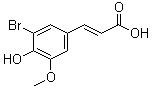 5-Bromoferulic acid molecular structure (CAS 6948-33-0)