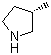 structure of CAS# 69498-25-5, (S)-3-Methylpyrrolidine;(3S)-3-Methylpyrrolidine