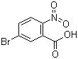 5-Bromo-2-nitrobenzoic acid molecular structure (CAS 6950-43-2)