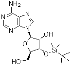 3'-O-tert-Butyldimethylsilyladenosine molecular structure (CAS 69504-14-9)