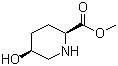 (2S,5S)-5-Hydroxy-2-piperidinecarboxylic acid methyl ester molecular structure (CAS 695183-75-6)