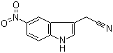 结构式 CAS# 6952-13-2, 5-硝基吲哚-3-乙腈
