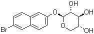 structure of CAS# 69594-75-8, 6-Bromo-2-naphthalenyl beta-D-xylopyranoside