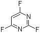 structure of CAS# 696-82-2, 2,4,6-Trifluoropyrimide ;2,4,6-Trifluoropyrimidine