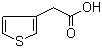 结构式 CAS# 6964-21-2, 3-噻吩乙酸