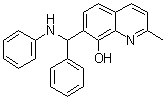 structure of CAS# 6964-62-1, 7-(alpha-Anilinobenzyl)-2-methyl-8-quinolinol;NSC 66811