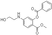 2-(Benzoyloxy)-4-[(2-hydroxyethyl)amino]benzoic acid methyl ester molecular structure (CAS 6964-98-3)