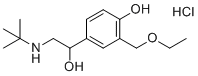 左旋沙丁胺醇相关化合物E盐酸盐分子结构 (CAS 69716-64-9)