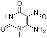 structure of CAS# 6972-78-7, 6-Amino-1-methyl-5-nitrosouracil;3-Methyl-4-amino-5-nitrosouracil; 6-Amino-1-methyl-5-nitroso-2,4(1H,3H)-pyrimidinedione
