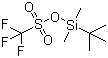 structure of CAS# 69739-34-0, tert-Butyldimethylsilyl trifluoromethanesulfonate;Trifluoromethanesulfonic acid tert-butyldimethylsilyl ester