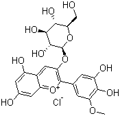 Petunidin 3-O-glucoside chloride molecular structure (CAS 6988-81-4)