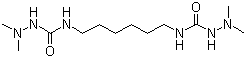 structure of CAS# 69938-76-7, 4,4'-Hexamethylenebis(1,1-dimethylsemicarbazide);1,6-Hexamethylene bis(N,N-dimethylsemicarbazide)