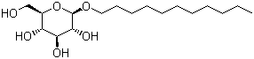 Undecyl beta-D-glucopyranoside molecular structure (CAS 70005-86-6)