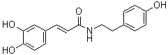 N-2-(4'-Hydroxyphenyl)ethylcaffeic amide molecular structure (CAS 70185-64-7)