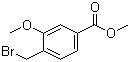 结构式 CAS# 70264-94-7, 4-(溴甲基)-3-甲氧基苯甲酸甲酯