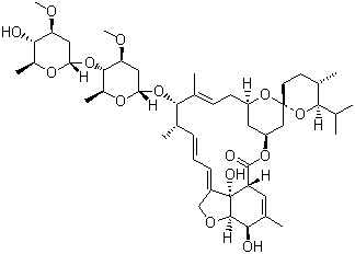 Ivermectin molecular structure (CAS 70288-86-7)